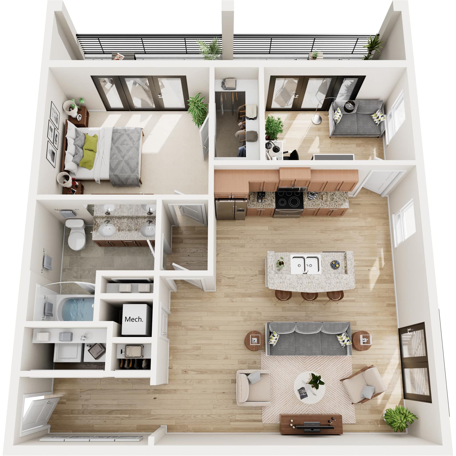 B2-7 Floor Plan