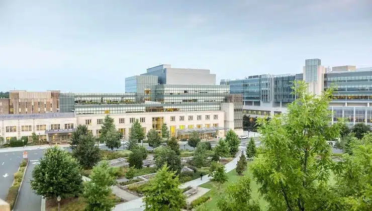 Duke Health Campus Duke hospital outdoor greenery, hospital